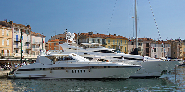 Saint-Tropez jachten in haven Saint-Tropez jachten in haven