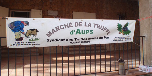Truffelmarkt in Aups Marche de la truffe